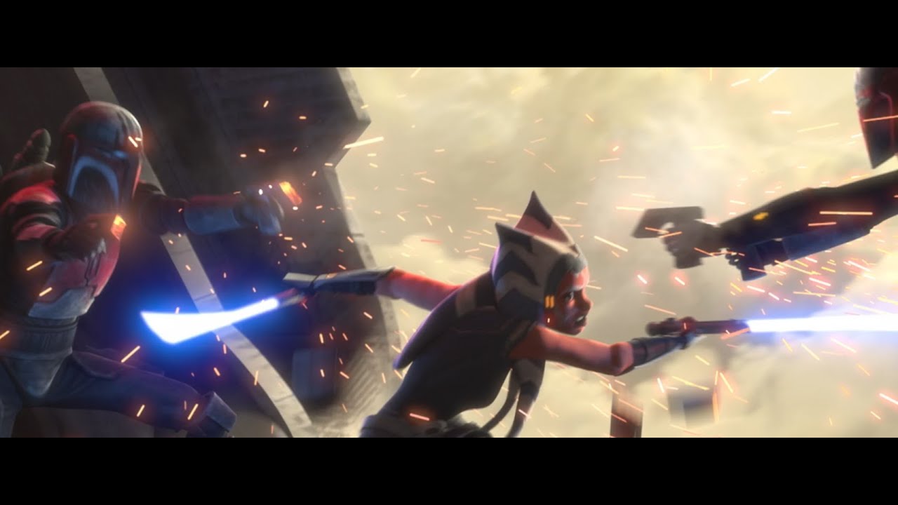 Ahsoka Air Battle - Clone Wars Season 7 Episode 9 "Old Friends Not ...