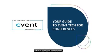 Cvent event tech for conferences