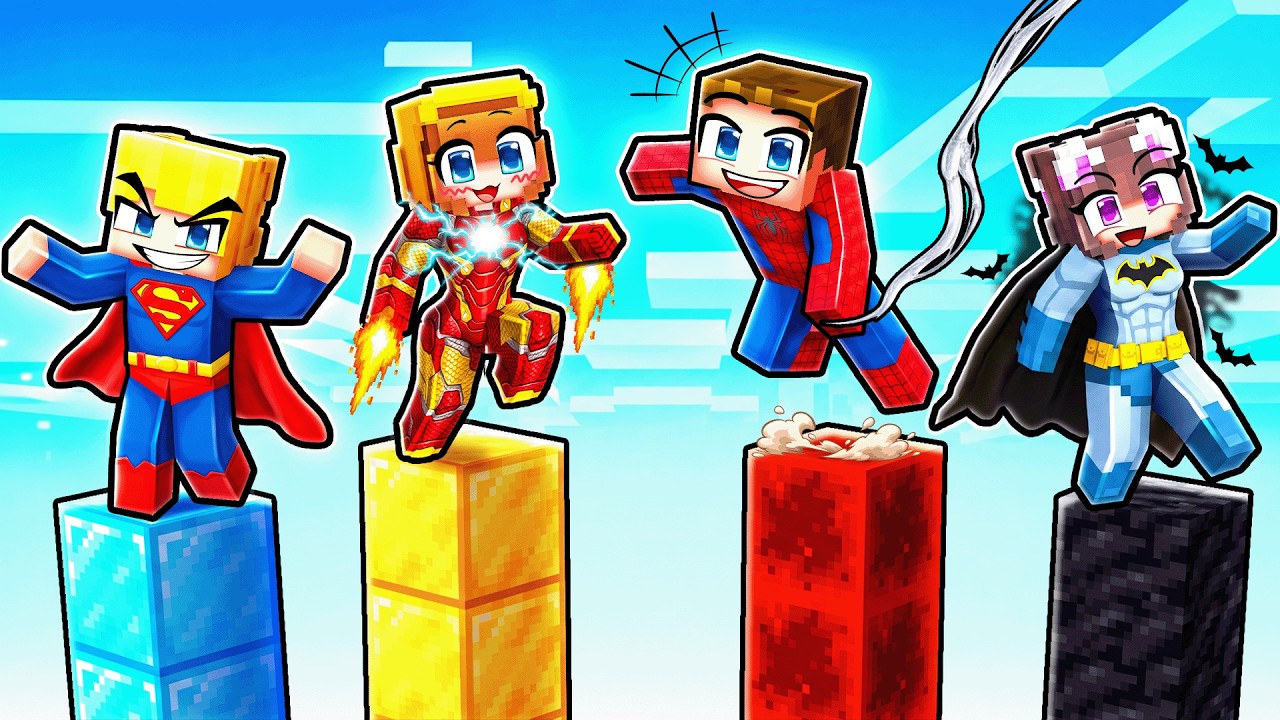 NOOB vs. PRO: Superhelden TURMKAMPF! (Minecraft)