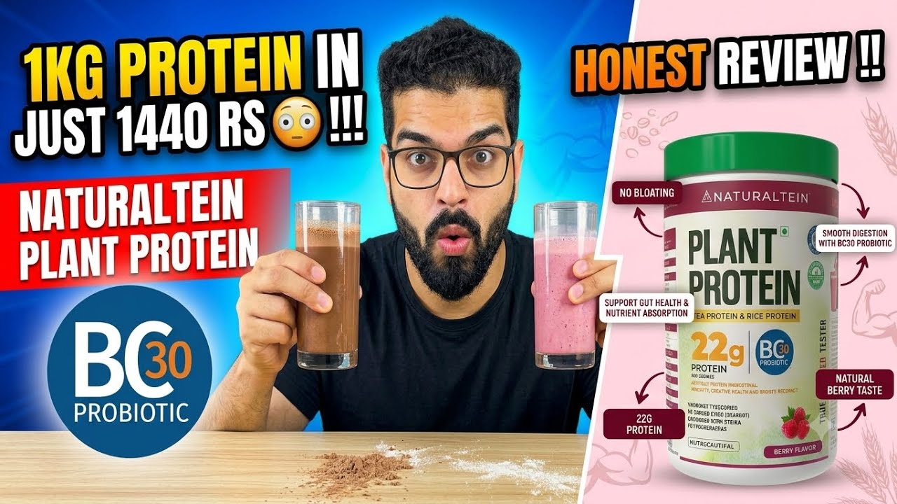 1kg protein in just 1440 rs 😳 !!! Naturaltein plant protein honest review !!