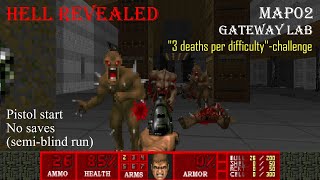Hell Revealed - Map02: Gateway Lab (Ultra-Violence; semi-blind)