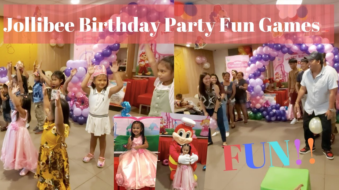 Jollibee Fairytale land Birthday Party Fun Games