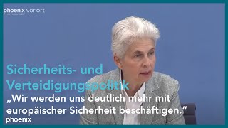 BPK: Stand der Sicherheits- und Verteidigungspolitik mit Marie-Agnes Strack-Zimmermann