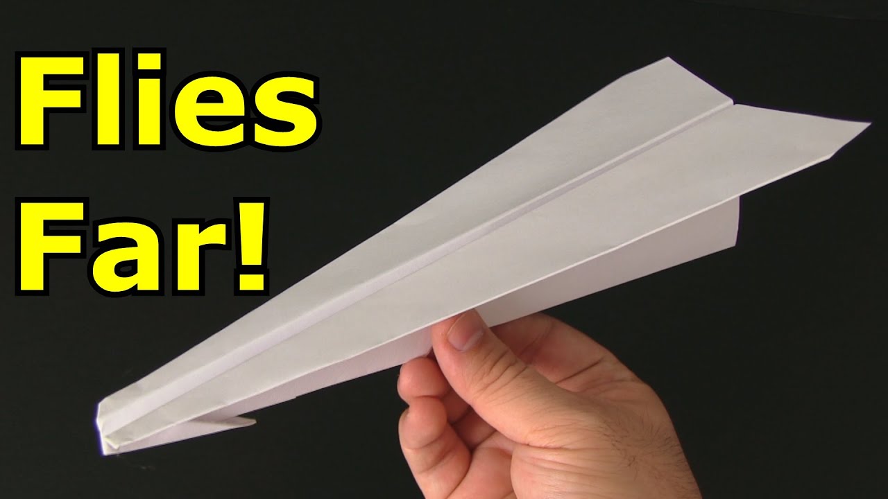 how-to-make-a-paper-airplane-that-flies-far-youtube