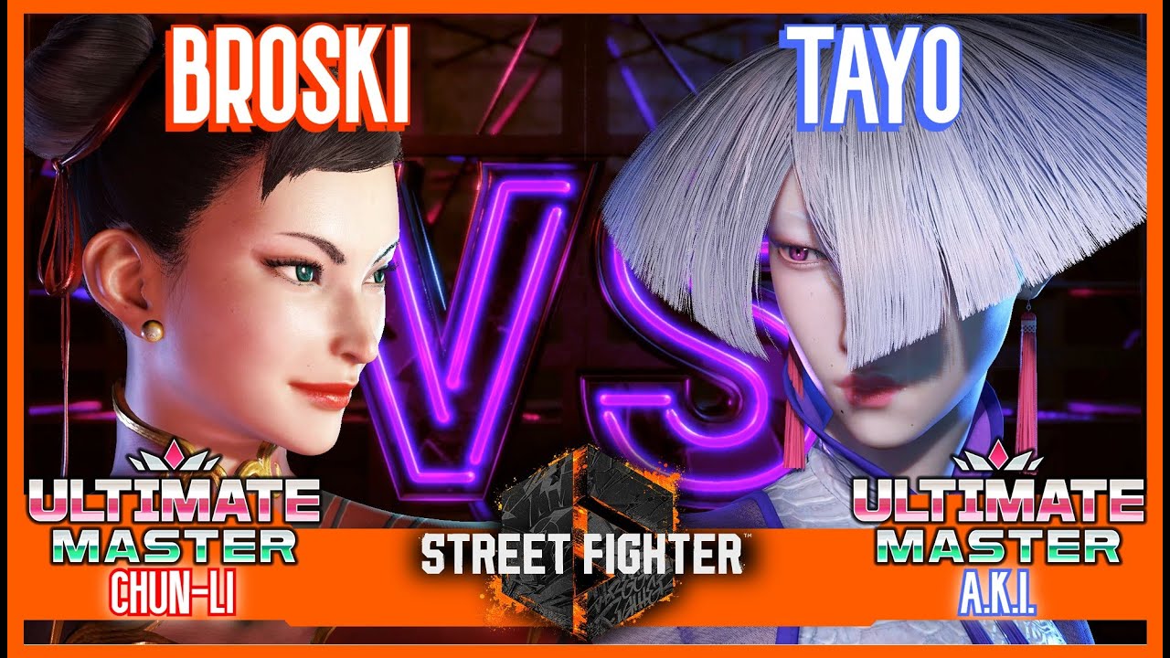 SF6 Match ♦ BROSKI (Chun-Li) 🆚 TAYO (A.K.I.) ♦ High level matches
