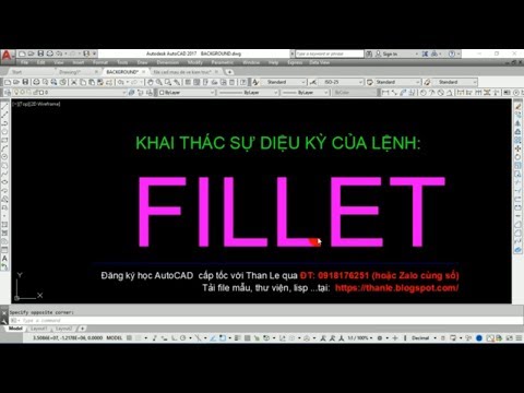 LỆNH BO TRÒN GÓC FILLET TRONG AUTOCAD CÓ GÌ HAY VÀ ĐỘC ĐÁO? XEM ĐI CÁC BẠN!