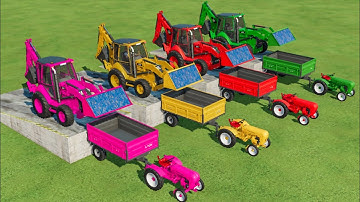 COLOURS OF LOADER ! JCB BACKHOE LOADER IN FS22 | FARMING SIMULATOR 22