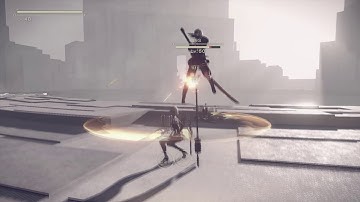 Nier Automata PS4 A2 vs 9S Final Boss Battle The Tower Very Hard No Damage No Commentary Ending C