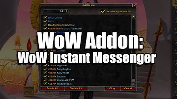 WoW Addon - WoW Instant Messenger