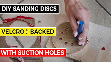 How to Make Sanding Discs with Velcro ® Backing and Suction Holes 🔨