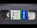 Point Break Twentieth Century Fox Selections VHS Pre Show