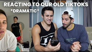 REACTING TO OUR OLD TIKTOKS *dramatic* | CHRIS & IAN