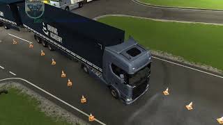ETS 2 Driving Academy Through the Slaloms at Night  Level 14 #ets2 Driving Academy screenshot 4