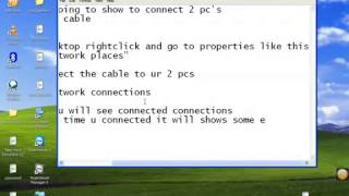 connect two computers using cross cable