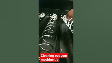 How to clean vending machine rack