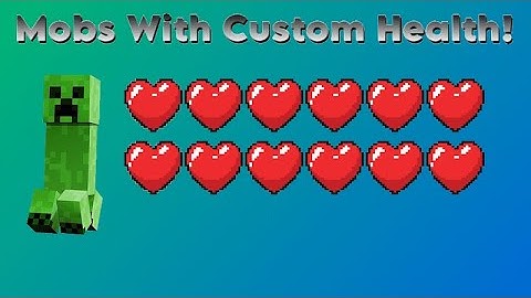 Give Mobs Custom Health in Minecraft! [1.21 AND 1.21.1 ONLY]