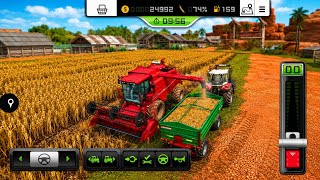 🌾 Realistic Farm Harvest | Combine Harvester  GAME PLAY | #farmingsimulator #gaming  screenshot 1