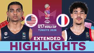 United States 🇺🇸 vs France 🇫🇷 | Extended Highlights | FIBA U17 Basketball World Cup 2026 screenshot 5