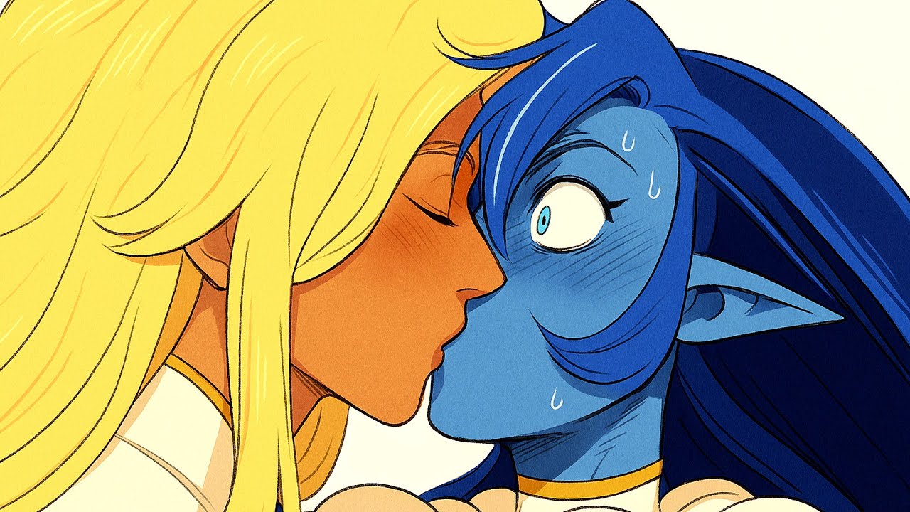 Gotcha! 😏┃Pure Vanilla x Shadow Milk (ShadowVanilla)┃Cookie Run Kingdom Comic Dub