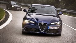Alfa Romeo Giulia 2.2 Multijet verzus Jaguar XE 2.0 D - TEST