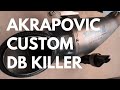 AKRAPOVIC EXHAUST Custom Cut DB Killer baffle Yamaha XSR900 - MT09 Raw SOUND! DIY!