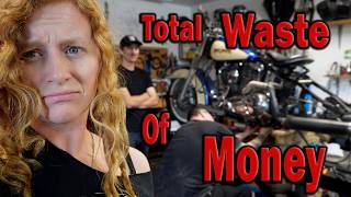 Harley Softail Shock Removal + Lowering Kit = FAIL!