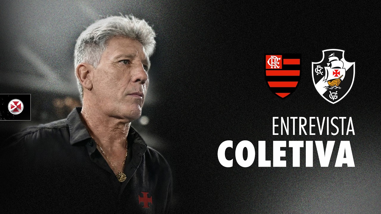 Assista à Entrevista Coletiva de Renato Gaúcho Após Vasco 2x2 Flamengo