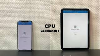 iPad mini 6 vs iPhone 12 mini Geekbench 5 speed test