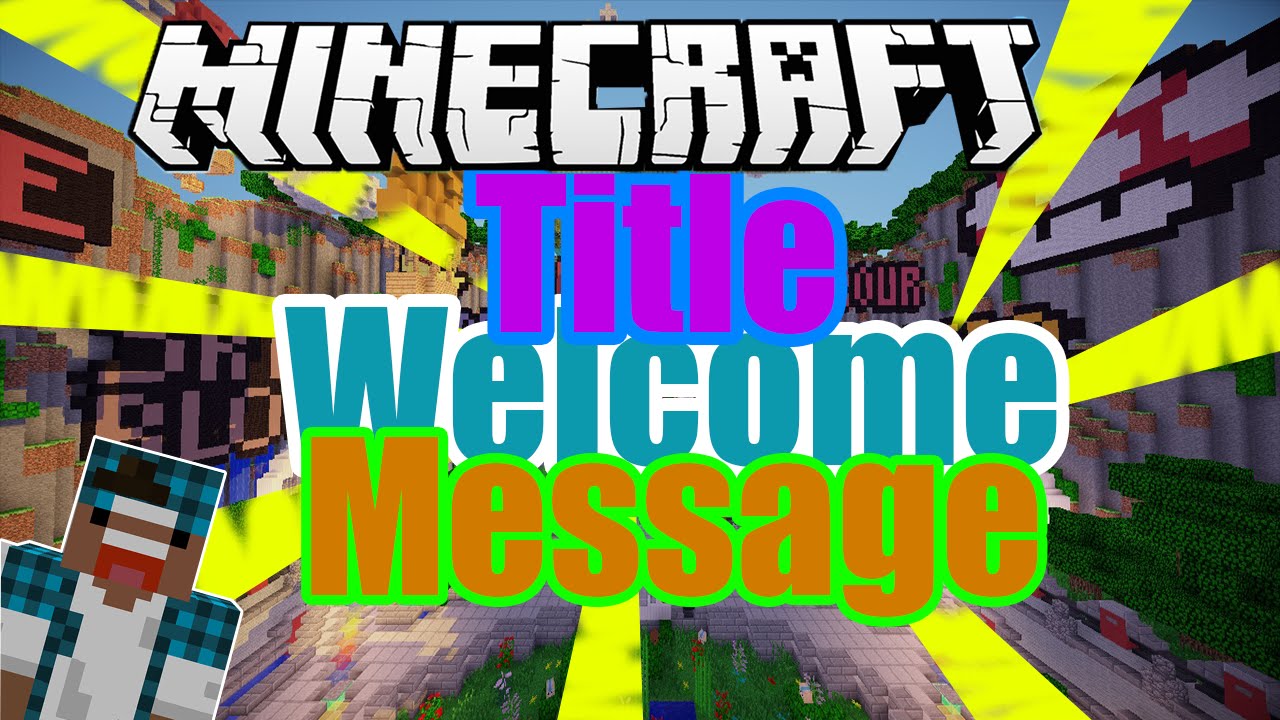 Title Welcome Message Plugin// Minecraft - YouTube