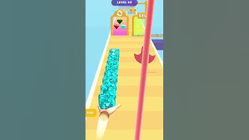 Cha Cha Cha!! Gem Stack -- Run level 40 #shorts #funnygameplay #youtubeshorts