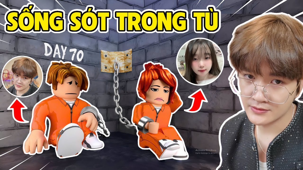 BEDY THỬ THÁCH SỐNG SÓT 100 NGÀY TRONG TÙ CÙNG MEO VÀ CÁI KẾT | ROBLOX