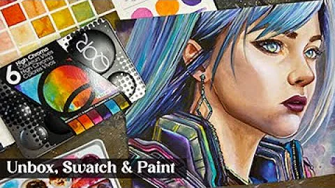 Experience QoR 'High Chroma' Watercolor: Unbox & Paint!