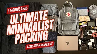 Fjällräven Kanken 15 - ULTIMATE MINIMALIST PACKING - 2 Months in 1 Bag