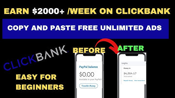 Get Paid $2000+ / Week On Clickbank Affiliate Marketing ( Free unlimited ads )