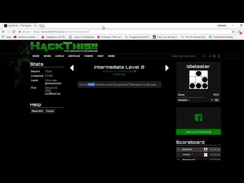 Hackthis Intermediate Level 2