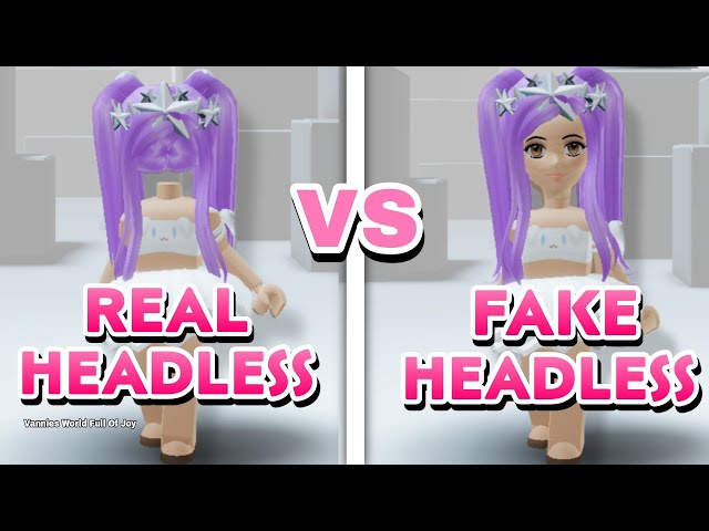 Fake Headless Hack!  Roblox Royale High Amino