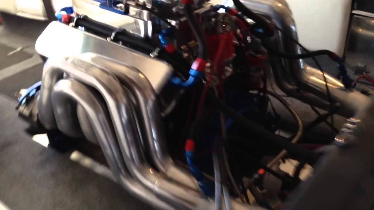 Jet boat BBC blower at cold start idle YouTube