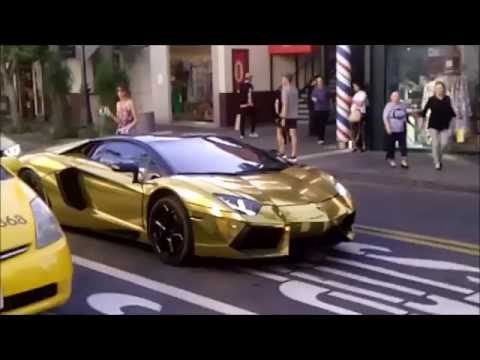 ロス アメリカ生活 海外情報 金色のランボルギーニ Golden Lamborghini 英語語学大学留学旅行の参考に Youtube