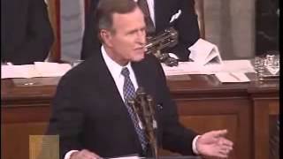 Bush Before a Joint Session of Congress September 11, 1990   Famous New World Order Speech