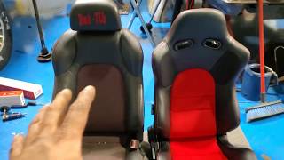 Installing Braum seats & Corbeau seat brackets Corbeau Seat Install Sema Prep Ep 1