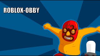 Playing Roblox Obby for the first time