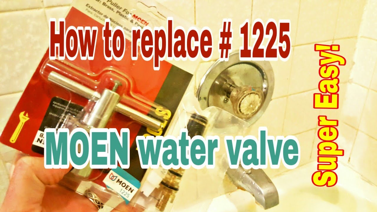 How to fix a constant water drip on a moen 1225 shower handle YouTube