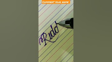 Cursive writing || Riddhi name status video