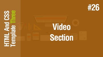 [Arabic] HTML & CSS Template Three 2021 - #26 - Video Section