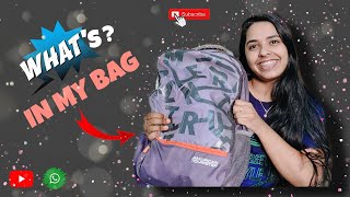 WHAT'S IN MY BAG🎒 ഈ ബാഗിൽ ഇനി എന്തെര് ആണാവോ! #whatsinmybag #trending