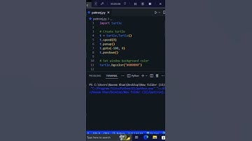 🤗 Amazing Python Turtle Code for Pattern J #short #shortsfeed #codingshorts #youtubeshorts