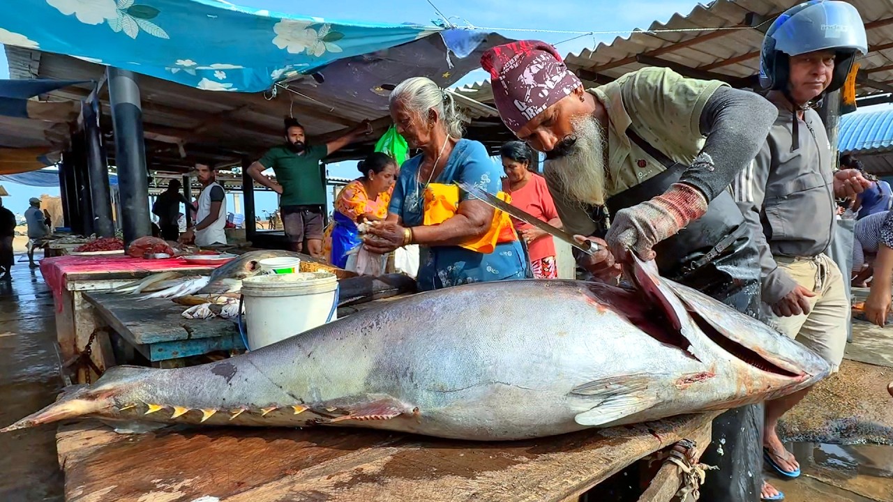 Never Seen Before! Bluefin Tuna Cutting at the Busiest Fish Market
