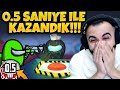 AMONG US'IN EN İLGİNÇ WİNİ!! 0.5 SANİYE İLE OYUNU KAZANDIK!! GÜLMEKTEN ÇILDIRDIK!!🤣🤣 | Barış Can