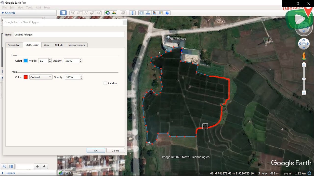 Cara Membuat Poligon di Google Earth, Mudah dan Cepat Data KMZ/KML