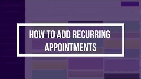 How to add recurring appointment in Picktime?